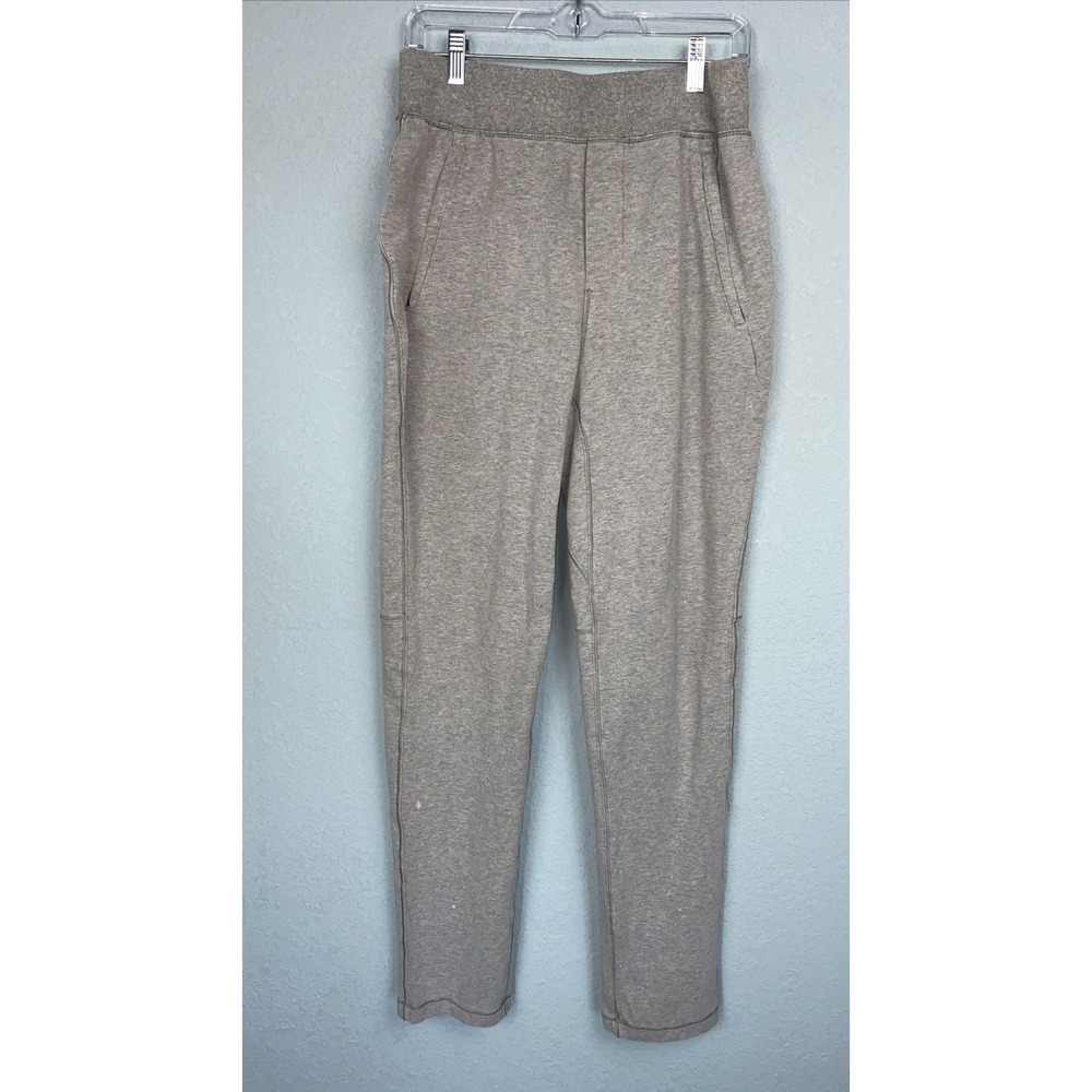Lululemon Jogger Mens Medium Gray Cross Cut Pant Stretch Perfomance Gym Athletic